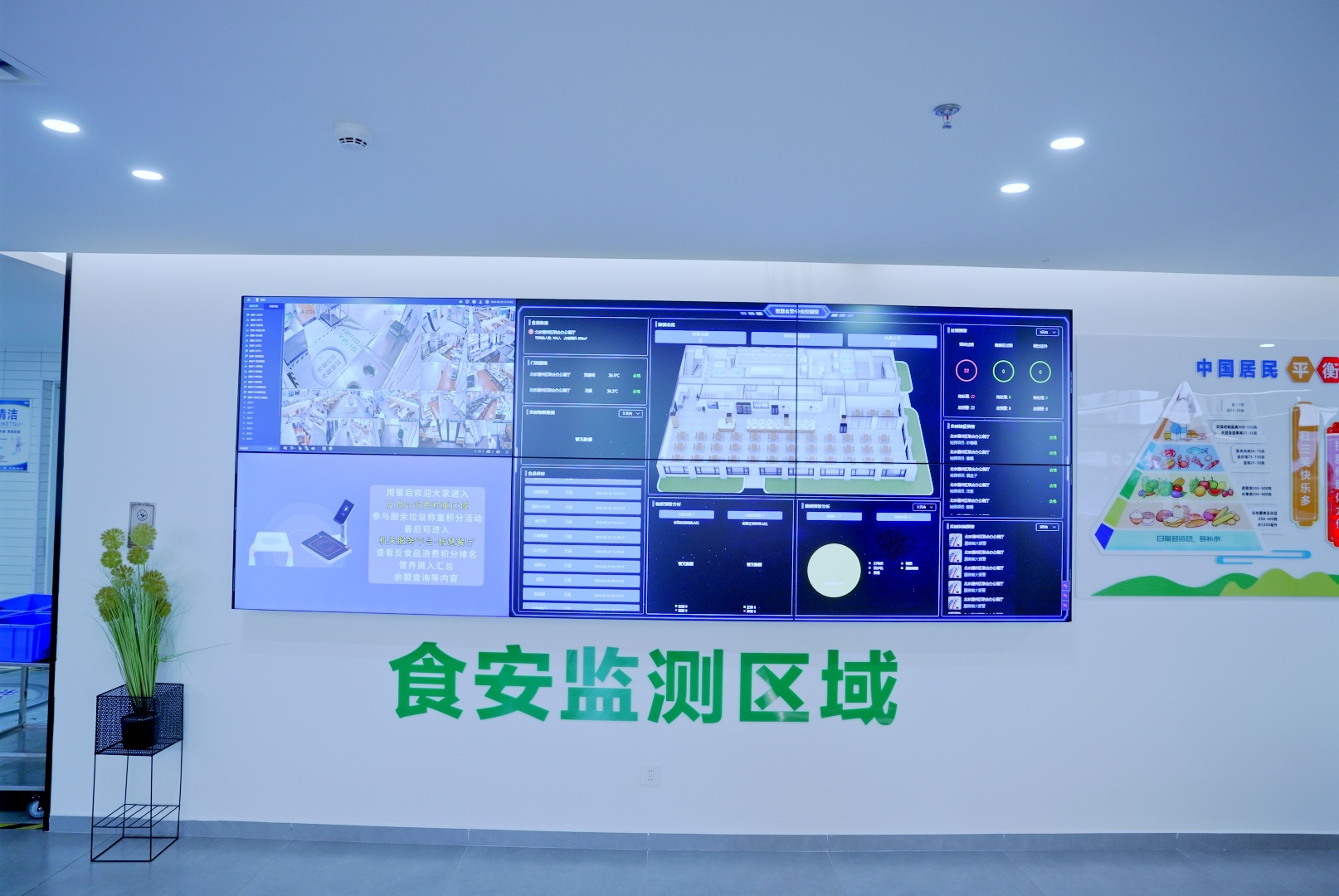 食堂监管大屏应用场景图 4